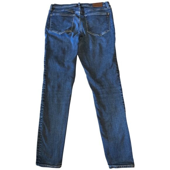 Madewell 9" Mid-Rise Skinny Jeans 29T Blue Denim - Picture 8 of 9